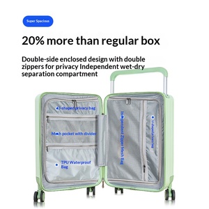 Ensemble de valises de <span class=keywords><strong>voyage</strong></span> rigides antivol, légères, étanches, à 4 roues, avec poignée large en PC/ABS, personnalisables en gros - Product Image 4