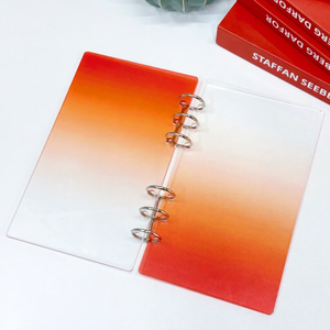 สมุดบันทึกแบบห่วงสีแดง รุ่นเพิ่มความหนาและกว้าง พร้อมกระเป๋าออมสิน - Product Image 2