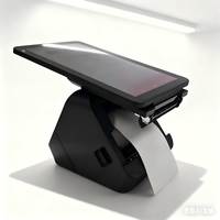 Terminal industri Android dengan tampilan putar pencetak bawaan Kontrol pabrik penerimaan Serial wi-fi