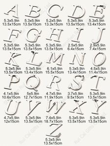 Acrylic Alphanumeric <b>Number</b> Front Letter 3D Wall Sticker Birthday Wedding Party Decoration EVA Silver Wall <b>Poster</b> 15CM - Product Image 2