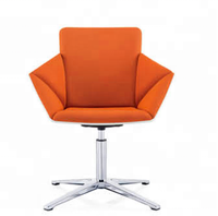 Chaise de bureau pivotante en cuir, chaise d'étude pliante avec table d'écriture