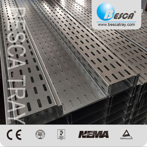 Besca l צורת סטנדרטי אורך שולחן ניהול כבל מגש - Product Image 6