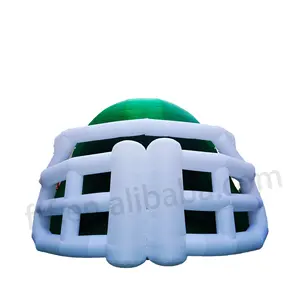 Outdoor inflatable football sports helmet dome entrance tent