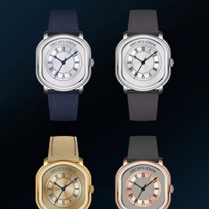 New 2025 35mm Vintage Quartz <b>Watch</b> for Men Grey Color Genuine Leather Strap Sapphire Crystal 50M Waterproof - Product Image 5