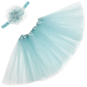 Falda de Tul Verde Claro con Encaje, Accesorios de Fotografía para Recién Nacidos, Sesión de Fotos Infantil, Diadema de Encaje, Conjuntos para Bebés, Accesorios de Fotografía - Product Image 6