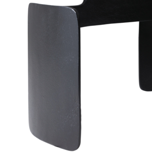 Tavolino da Caffè Rotondo con Piano in Marmo e Base in Metallo Nero, Arredamento Moderno per Soggiorno - Product Image 5