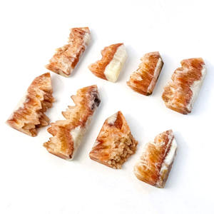 Penjualan terlaris batu kristal alami dipoles batu permata serigala gigi kalsit kasar poin untuk hadiah - Product Image 2