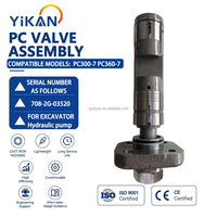 Ensemble de vannes PC300-7 pour pompe hydraulique d'excavatrice Komatsu PC300, compatible avec PC360-7 708-2G-03520, vanne PC