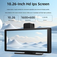 Head Unit Mobil 10-inci dengan Dashcam Rekam Depan-Belakang, Android 13.0, Resolusi 1440P, WiFi/USB, Pemasangan Konsol Tengah
