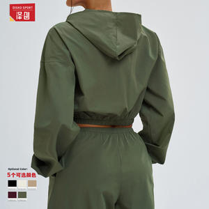 เสื้อแจ็คเก็ตมีฮู้ดกันลมสำหรับผู้หญิง Zechuang แขนยาว ขอบเอวยางยืด ป้องกันแสงแดด UPF50 เสื้อกีฬาสำหรับเดินป่า ปั่นจักรยาน - Product Image 1