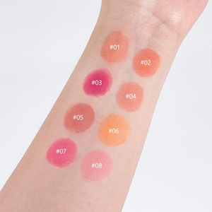 Baume à lèvres liquide végétalien personnalisable, gloss waterproof multifonctionnel pour visage, lèvres et yeux en tube argenté - Product Image 5