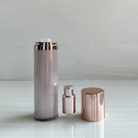 Emballages cosmétiques en acrylique cylindriques de 15 ml/30 ml/50 ml/120 ml/30 g/50 g, pots à crème en plastique et flacons sans air pour sérum de soin de la peau