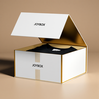Boîte Cadeau Rigide en Carton Noir Simple et Luxe Faite à la Main, Imprimée sur Mesure, avec Fermeture Magnétique – Vente en Gros Usine JoyBox