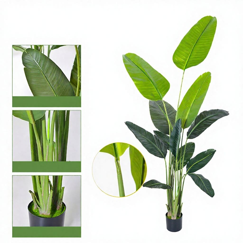 220cm traveler banana (12 leaves) green