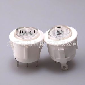 Interruptor Basculante Redondo Iluminado You Kcd1-105 de 20 mm, 3 Posiciones (Encendido-Apagado-Apagado), Terminal de Soldadura, Carcasa de Nailon, Uso Industrial - Product Image 1