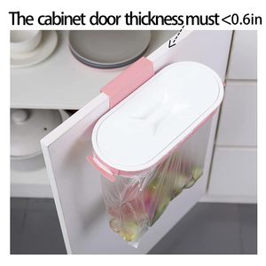 <span class=keywords><strong>Porta</strong></span> Sacchi <span class=keywords><strong>Spazzatura</strong></span> Portatile in Plastica, Supporto per Sacchi da Cucina, Scaffale Asciutto per Spugne e Pagliette - Product Image 2