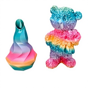 เส้นใยพิมพ์ 3 มิติ PLA เงาสูง เรียบเนียน สีรุ้ง ขนาด 1.75 มม. น้ำหนัก 1 กก. สำหรับงานฝีมือทำมือและเครื่องประดับ - Product Image 1