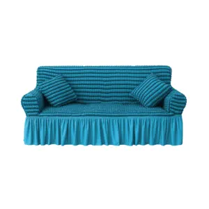 Мебельный протектор спандекс полиэстер 3 2 1 комплект эластичный стрейч диван-накладка с юбкой