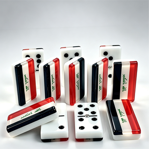 Jeu de <span class=keywords><strong>dominos</strong></span> personnalisé 55x28x12mm avec motif drapeau national, en matériau poli, épaisseur personnalisée, <span class=keywords><strong>dominos</strong></span> double six polis - Product Image 2