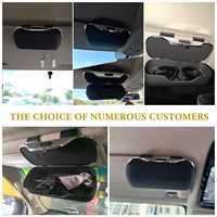 Accesorios Esenciales para el Automóvil, Organizador de Visera para Gafas de Sol, Antiarañazos, para Conducir Diariamente, para Viajar, Estuche para Gafas de Sol para Visera de Automóvil
