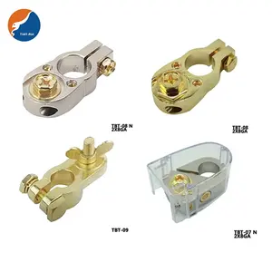 Thickened brass car battery pile head Battery quick release removable clip perforated battery terminal connector