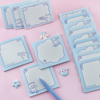 Blocs-notes autocollants personnalisés 3x3 Kawaii, notes adhésives imprimées pour étudiants avec logo de l'entreprise d'impression