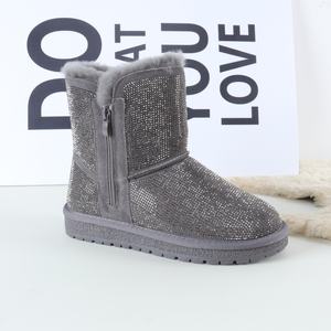 Bottes de neige ornées de paillettes pour femmes - Bottines à paillettes chaudes doublées de polaire, imperméables pour les vacances, le réveillon du Nouvel An et la mode en plein air - Product Image 1
