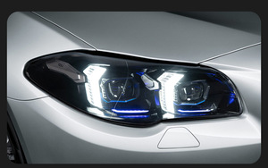 Per <span class=keywords><strong>BMW</strong></span> serie 5 <span class=keywords><strong>F10</strong></span> F11 F18 2011-2017 pieno faro a <span class=keywords><strong>LED</strong></span> aggiornamento 2025 stile segnale DRL alte luci basse 6000k temperatura colore - Product Image 5