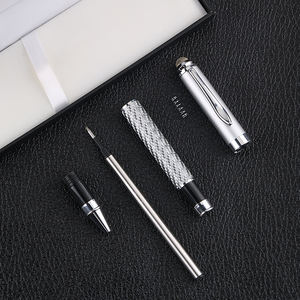 2合1触摸屏碳纤维笔滚轮圆珠笔多功能手写笔 - Product Image 3