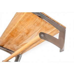 Modern Multifunctional Solid Wood <b>Corner</b> Wall <b>Shelf</b> and Bathroom Storage Rack with Towel Bar Stainless Steel Holder - Product Image 5