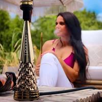 Chicha Pana Da Shisha de style allemand, design de Noël 2026, aspect élégant, unique, or et argent