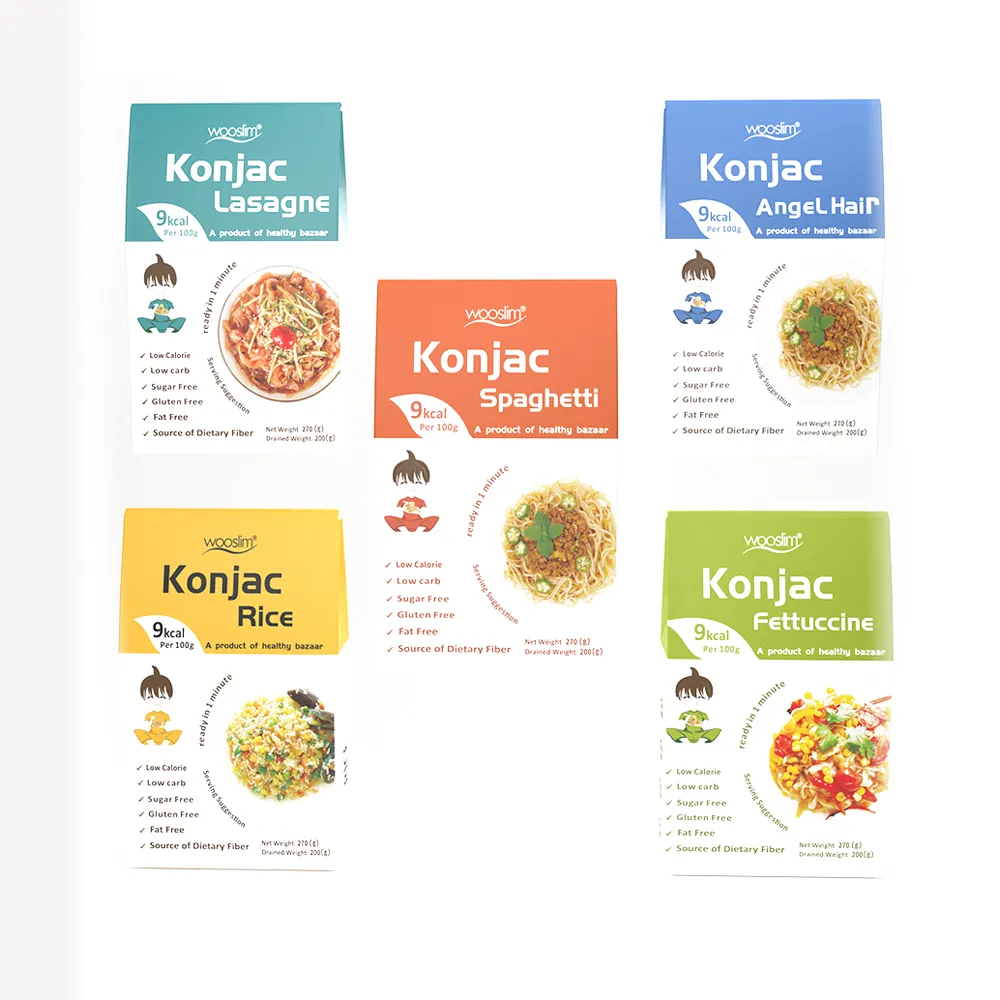 Low Carb Zero Sugar Instant Shirataki Noedels Voor Keto Dieetvoeding Biologische Konjac Pasta Met Haversmaak