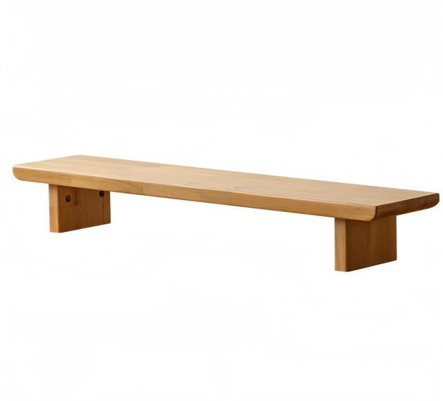 Ergonomic Monitor Riser, Customizable Solid Wood Desktop Monitor Stand, Office Desk Display Base Support for Height Elevation