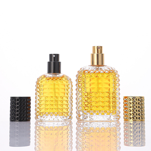Flacone di Profumo Campione Gratuito, Logo Personalizzato, Bottiglia di Vetro Unica per Profumo 100ml Trasparente con Dettagli Dorati - Product Image 2