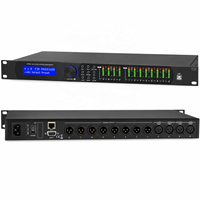 Processeurs audio FIR LAB408 4 entrées 8 sorties DSP Système de sonorisation pour haut-parleurs Processeur audio numérique intelligent professionnel