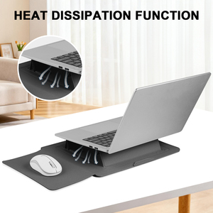 Funda para Portátil 3 en 1 al por Mayor con Soporte Integrado y Alfombrilla para Ratón, Funda de Cuero PU para Portátiles de 14-16 Pulgadas en Stock, 1 Año de Garantía - Product Image 6