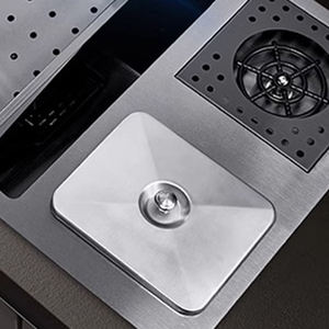 Lavello da Cucina Tutto-in-Uno in Acciaio Inox con Vasca Singola e Rubinetto a Cascata Estraibile per Installazione Scarico, Tendenza TikTok - Product Image 5