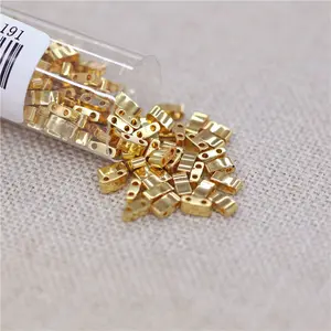 In Stock Top quality Japan Miyuki Glass Beads gold Tila beads For bracelet Making Miyuki