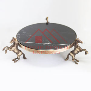 Soportes Decorativos para Pasteles de Latón con Tamaño y Logotipo Personalizables - Product Image 5