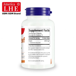 Capsules de feuilles de Neem de haute qualité pour soutenir le système immunitaire, complément alimentaire pour adultes, 150 capsules, complément alimentaire à base de feuilles de Neem - Product Image 3