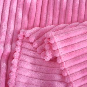 Couverture de luxe pour la maison, de qualité supérieure, super douce, à rayures, de couleur unie, couverture de qualité pour l'hiver - Product Image 4
