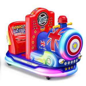 Máquina de juego comercial de doble asiento con movimiento de balanceo para supermercados y sitios de colocación - Product Image 1