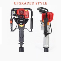 Mesin Pemancang Tiang Portabel Bertenaga Bensin Efisiensi Tinggi 2.4KW Diameter 50mm-100mm dengan Gearbox Mesin dan Bantalan Bergaransi 1 Tahun