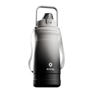 Enival Stainless Steel <b>Water</b> <b>Bottle</b> 2000Ml Large Capacity With Straw Cap For Outdoor Sports And Camping - Product Image 5