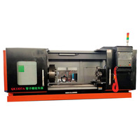 Tour à fileter les tuyaux CNC à lit plat horizontal robuste à broche unique Qk1327 Qk1330 Qk1363 – Machine automatique de filetage de tuyaux