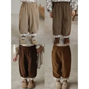 Mädchen Spitze Knöchel hose 2024 Frühling Neue koreanische Kinder Freizeit hose Baby Loose Style Elastic Waist Kinder hose für Mädchen