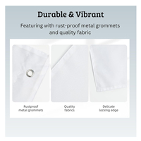 Drapeau en polyester personnalisé avec impression par sublimation, double face, résistant au vent, bannière extérieure pour la promotion d'événements
