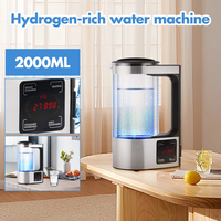 PUREFLOW Großer LED-Bildschirm 2000ML 2000PPB Elektrolytische Heizung Arbeitsplatten-Wasserstoffgenerator für die Küche