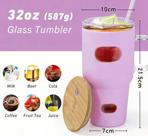 Bouteille d'eau en verre avec manchon en silicone sans BPA, avec paille et poignée, idéale pour la <span class=keywords><strong>salle</strong></span> <span class=keywords><strong>de</strong></span> <span class=keywords><strong>sport</strong></span> - Vente en gros - Product Image 4