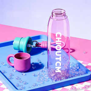 Large Capacity 750ml PC <b>Straw</b> <b>Cup</b> Stylish Drop-proof Heat Resistant Plastic Sports Bottle Portable Space <b>Cup</b> - Product Image 2
